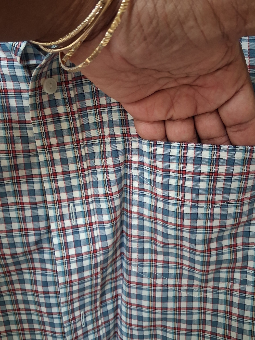LL Bean Mens XL Traditional Fit Plaid Button Down Shirt ID 500508 - Picture 6 of 7